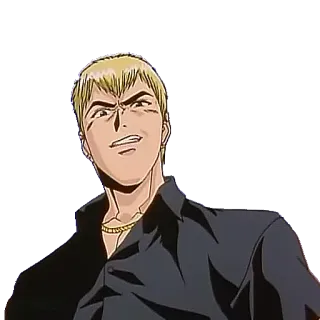 😠 anime, man, portrait, angry, expression, blonde telegram sticker