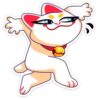 🤫 cat, animal, sticker, cartoon, cute whatsapp sticker