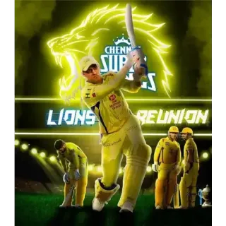 🦁 CHENNAI SUPER KINGS LIONS REUNION Cricket, Sport, Chennai Super Kings, Leone, Riunione, Squadra telegram sticker
