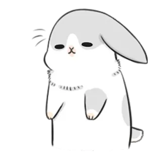 😊 conejo, conejito, lindo, animal, pegatina, dibujos animados telegram sticker