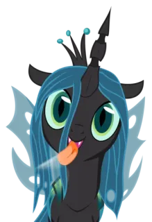 😛 Queen Chrysalis My Little Pony Rainha Chrysalis, My Little Pony, Desenho animado, Mostrando a língua, Animação, Pônei whatsapp sticker