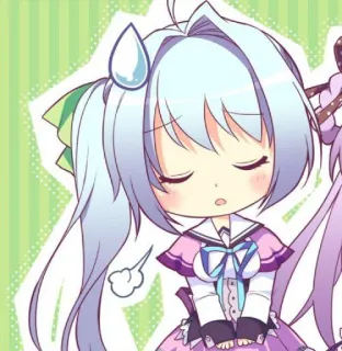 😪 动漫, Q版, 漫画, 卡哇伊, 可爱, 卡通, 角色 telegram sticker