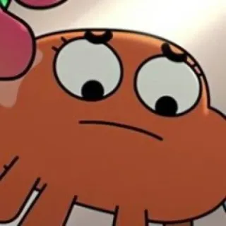 😟 Darwin Watterson The Amazing World of Gumball ikan, kartun, oranye, gumball, darwin telegram sticker