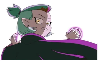 😠 Amity Blight The Owl House อมิตี้ ไบลท์, บ้านนกฮูก, เวทมนตร์, แม่มด, การ์ตูน telegram sticker