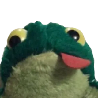 🧐 frog, toy, animal, green telegram sticker
