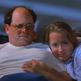 😒 George Costanza Seinfeld televisión, sitcom, comedia, amigos, relación, pareja telegram sticker