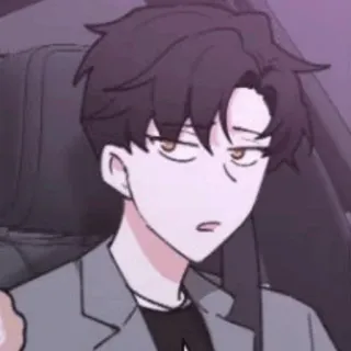 🎗 アニメ風, 漫画, キャラクター, 男性, ポートレート, 表情 telegram sticker