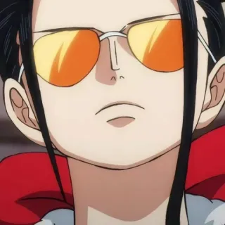 💜 Nico Robin One Piece Nico Robin, One Piece, Anime, Sonnenbrille, Cartoon telegram sticker