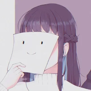 ✨ アニメガール, イラスト, 絵, かわいい, 紙 telegram sticker