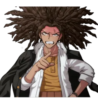😡 Yasuhiro Hagakure Danganronpa Anime, Manga, Personaggio, Indicare, Arrabbiato, Hagakure telegram sticker