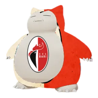 ⬜️ SSC
BARI Snorlax, Pokémon, SSC Bari, equipo de fútbol, logo gallo, deportes, Italia telegram sticker