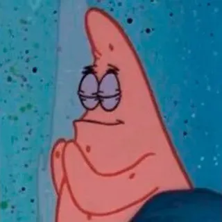 🍨 Patrick Star Spongebob Squarepants patrick, spongebob, cartone animato, pensando, desiderando telegram sticker