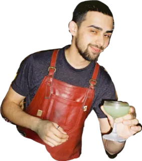 😏 Bartender, Coquetel, Bebida, Pessoa, Avental, Álcool, Adulto telegram sticker
