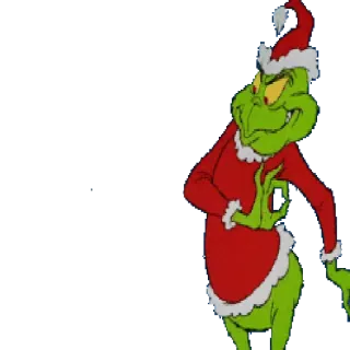🎅 Grinch Grinch, Navidad, fiesta, dibujos animados, personaje, festivo telegram sticker