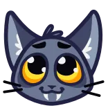 👹 cat, vampire, cute, cartoon, animal whatsapp sticker