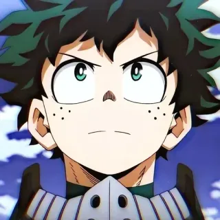 🤨 Izuku Midoriya My Hero Academia Anime, Héroe, Manga, Midoriya, Deku, My Hero Academia, Boku no Hero Academia telegram sticker