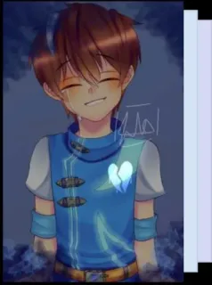 😭 Anime, Chico, Llorando, Triste, Corazón roto telegram sticker