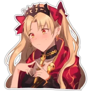 😳 Ereshkigal Fate/Grand Order Anime, Waifu, Ereshkigal, Fate, Grand Order, Fille, Jeu vidéo, Sticker telegram sticker