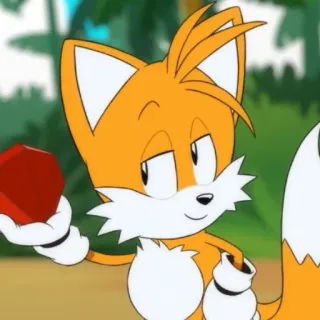🦊 Tails Cartoon, Fuchs, Videospiel, Sonic the Hedgehog, Tails whatsapp sticker