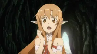 😳 Asuna Sword Art Online Anime, Elfo, Femmina, Cartone animato, Videogioco telegram sticker