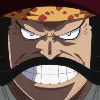 😁 Gol D. Roger One Piece Gol D. Roger, One Piece, Anime, Manga, Pirate, Capitaine, Moustache telegram sticker