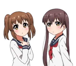 🤨 Anime, Chicas, Uniformes escolares, Lindo, Japonés telegram sticker