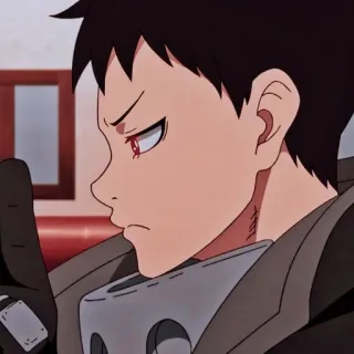 😠 Shinra Kusakabe Fire Force 애니메이션, 파이어 포스, 신라 쿠사카베, 애니, 캐릭터, 만화 telegram sticker