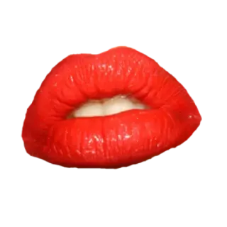 😘 labios, boca, rojo, pintalabios, belleza, cosméticos, sonrisa telegram sticker