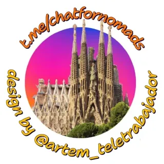 ☝️ Sagrada Familia t.me/chatfornomads design by @artem_teletrabajador whatsapp sticker