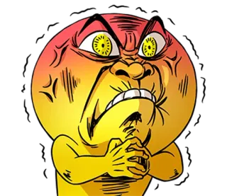 😡 tức giận, buồn bã, hoạt hình, biểu cảm, khó chịu, điên telegram sticker
