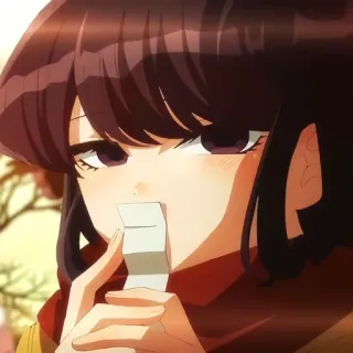 🙂 Komi Shouko Komi Can't Communicate Anime, Komi can't communicate, Komi Shouko, Mignon, Manga, Waifu whatsapp sticker