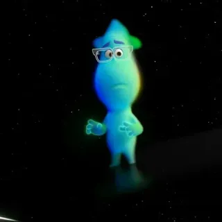 🐋 Joe Gardner Soul kreskówka, film, Soul, Joe Gardner, animowany, Pixar telegram sticker