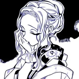 🫐 Anime, Manga, Illustrazione, Ritratto, Ragazza, Arte telegram sticker