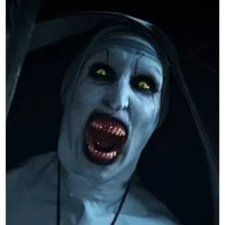 👹 Valak The Nun Horreur, Religieuse, Effrayant, Démon, Film whatsapp sticker