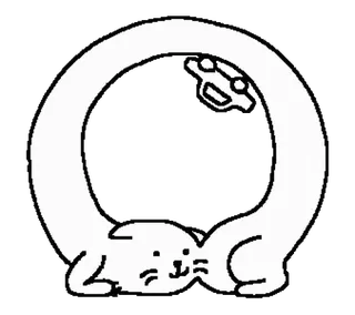 😱 Katze, Auto, Tier, süß, Cartoon, Aufkleber whatsapp sticker