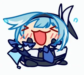 🥰 chibi, cute, anime, cartoon, kawaii, character, fanart telegram sticker
