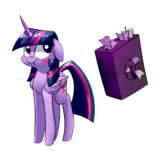 ☺️ Twilight Sparkle My Little Pony Twilight Sparkle, My Little Pony, cartoon, pony, animated, unicorn telegram sticker