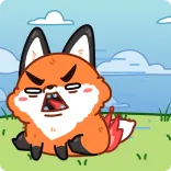 😡 volpe, arrabbiato, cartone animato, animale, infastidito, esasperato telegram sticker