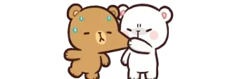 😬 pegatina, osos, dibujos animados, mono whatsapp sticker