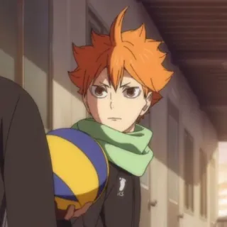 ☀️ Hinata Shoyo Haikyuu!! anime, haikyuu, hinata, volleyball, shonen telegram sticker