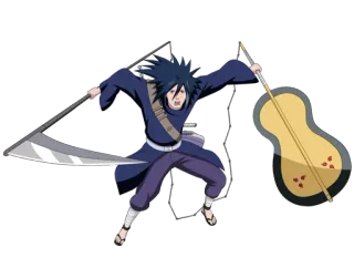 😡 Madara Uchiha Naruto Anime, Ninja, Arma, Guadaña, Uchiha telegram sticker
