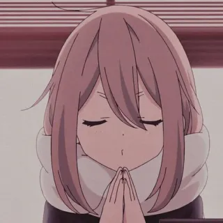🌸 ragazza anime, carino, pacifico, meditazione, benedizione, personaggio, anime telegram sticker