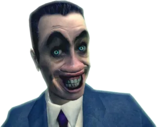 😃 G-Man Half-Life G-Man, Half-Life, video game, creepy, character telegram sticker