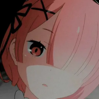 🍡 Ram Re:Zero Anime, Re Zero, Ram, Imut, Manga whatsapp sticker