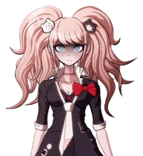 😨 Junko Enoshima Danganronpa Anime, Kreskówki, Junko Enoshima, Danganronpa telegram sticker