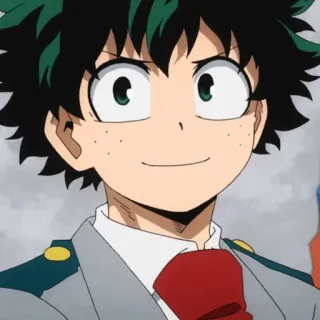 🥦 Izuku Midoriya My Hero Academia 애니메이션, 나의 히어로 아카데미아, 데쿠, 미도리야 이즈쿠, 만화 telegram sticker