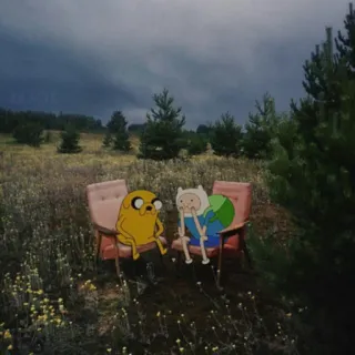 😄 Finn and Jake Adventure Time カートゥーン, アドベンチャー・タイム, フィン, ジェイク, アニメシリーズ, コメディ, ファンタジー telegram sticker