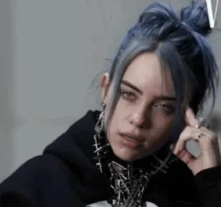🌊 Billie Eilish Billie Eilish, piosenkarka, gwiazda pop, celebrytka telegram sticker