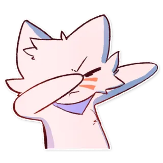 🔥 cat, dab, meme, cartoon, cute telegram sticker