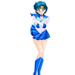 😳 Sailor Mercury Sailor Moon アニメ, 漫画, セーラームーン, セーラーマーキュリー, キャラクター telegram sticker